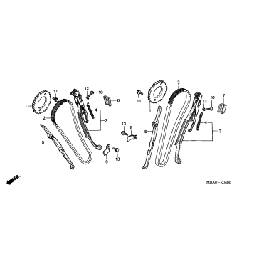 CAM CHAIN + TENSIONER