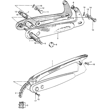 SWINGARM + CHAIN CASE