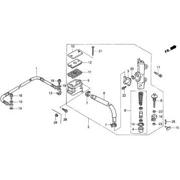 RR. BRAKE MASTER CYL. 90-93