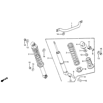 REAR SHOCK ABSORBER 80-81