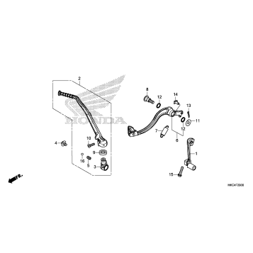 PEDAL@KICK STARTER ARM