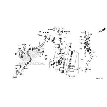 REAR BRAKE MASTER        CYLINDER (2)