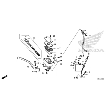 FRONT BRAKE MASTER       CYLINDER