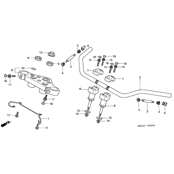 HANDLEBAR + TOP BRIDGE