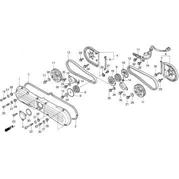 FRONT COVER + TIMING BELT