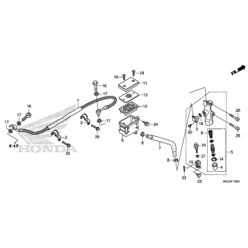 REAR BRAKE MASTER        CYLINDER (STD)