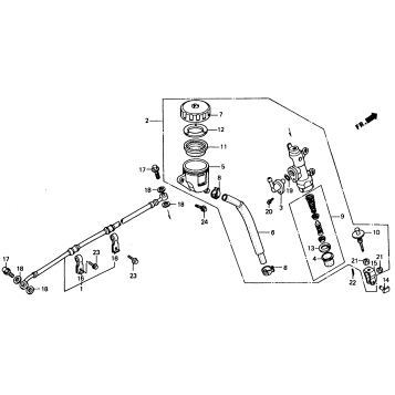 REAR BRAKE MASTER CYLINDER