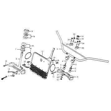 HANDLEBAR + TOP BRIDGE 82