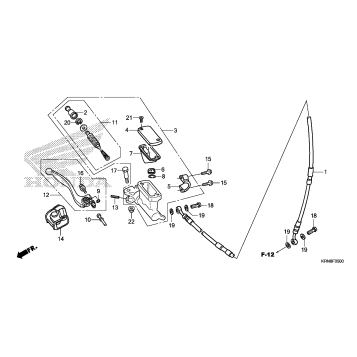 FRONT BRAKE MASTER       CYLINDER