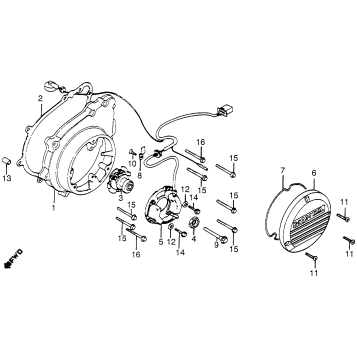LEFT CRANKCASE COVER