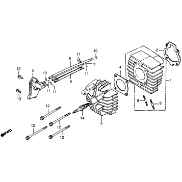 CYLINDER + CYLINDER HEAD