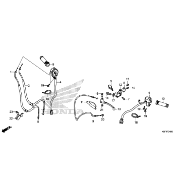 HANDLE LEVER@SWITCH@CABLE