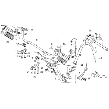 CHANGE PEDAL + MAIN STAND