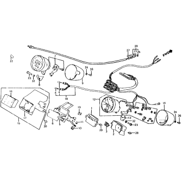 SPEEDOMETER + TACHOMETER