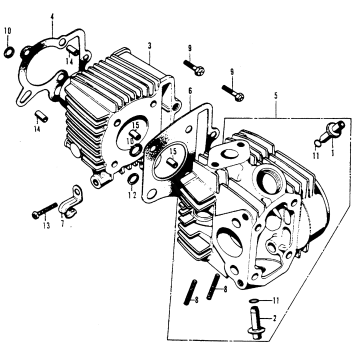 CYLINDER + CYLINDER HEAD