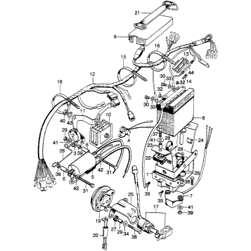 WIRE HARNESS + BATTERY