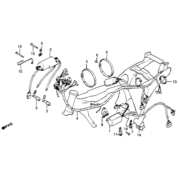 WIRE HARNESS + IGNITION COIL + C.D.I. UNIT