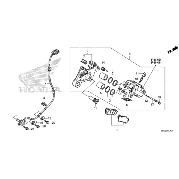 REAR BRAKE CALIPER (2)