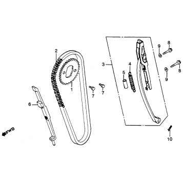 CAM CHAIN + TENSIONER
