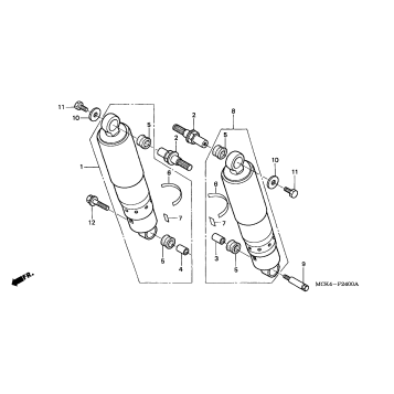 REAR SHOCK ABSORBER