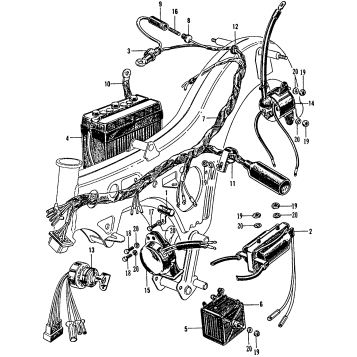 CA160 WIRE HARNESS + BATTERY