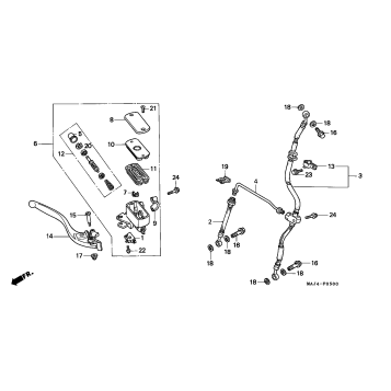 FR. BRAKE MASTER CYL.