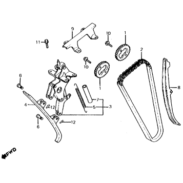 CAM CHAIN + TENSIONER