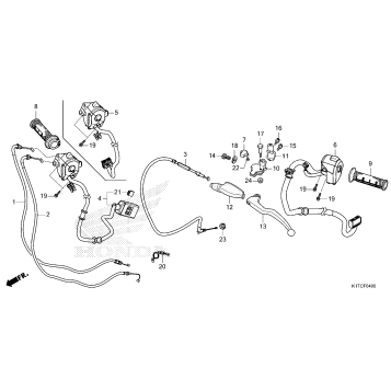 HANDLE LEVER@SWITCH@CABLE