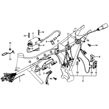 WIRE HARNESS + IGNITION COIL 79