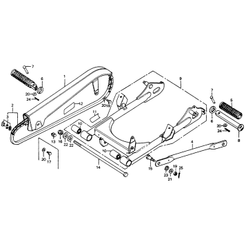 SWINGARM + CHAIN CASE