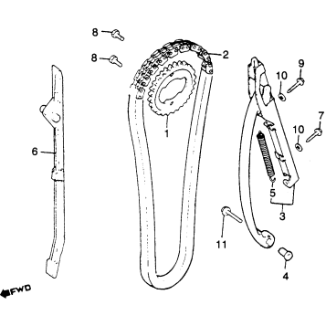 CAM CHAIN + TENSIONER