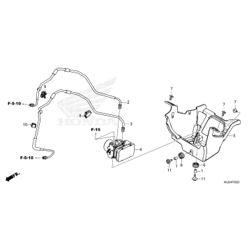 ABS MODULATOR@BRAKE PIPE