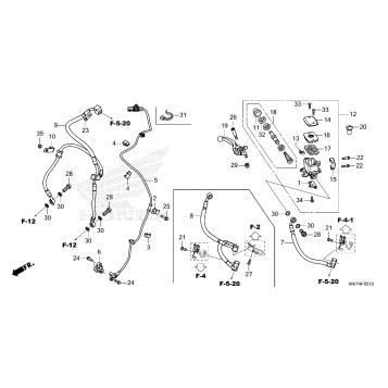 FRONT BRAKE MASTER       CYLINDER