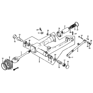 SWINGARM + DRIVE SHAFT