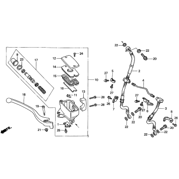 FR. BRAKE MASTER CYL.