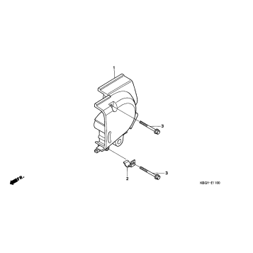 LEFT REAR CRANKCASE COVER