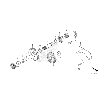 KICK STARTER SPINDLE