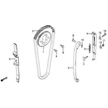 CAM CHAIN + TENSIONER