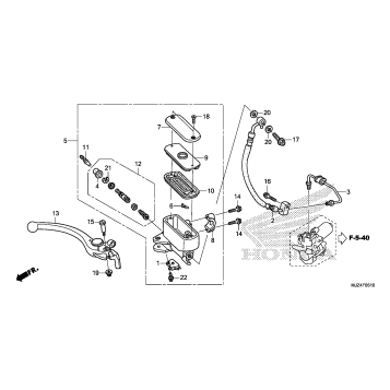 FRONT BRAKE MASTER       CYLINDER