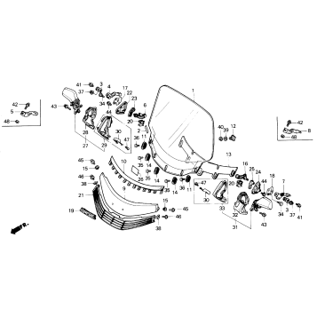 WIND SCREEN EXCEPT SE