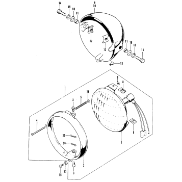 HEADLIGHT + HEADLIGHT CASE