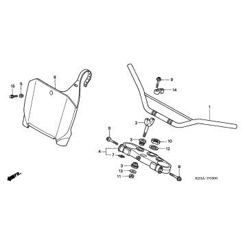 HANDLEBAR + TOP BRIDGE ('02-'03)