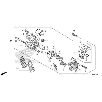 RIGHT FRONT BRAKE CALIPER