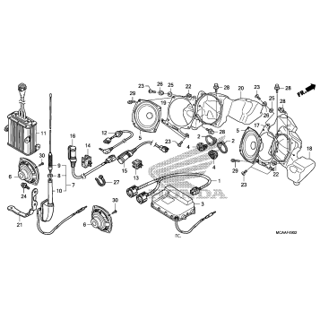 AUDIO UNIT (GL1800'06-)  (AIRBAG)