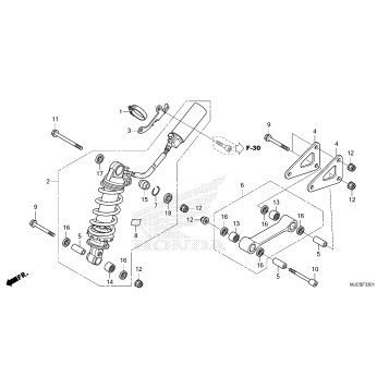 REAR SHOCK ABSORBER (2)