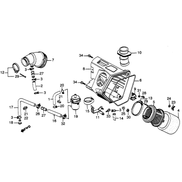 XL500S AIR CLEANER 79-81