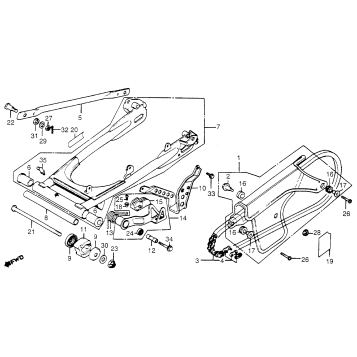 SWINGARM + CHAIN CASE