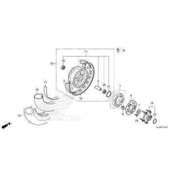 REAR WHEEL (DRUM BRAKE)