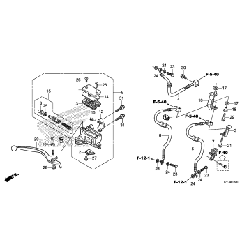 FRONT BRAKE MASTER       CYLINDER (CBR250RA)