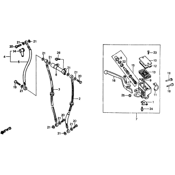 FRONT BRAKE MASTER CYLINDER